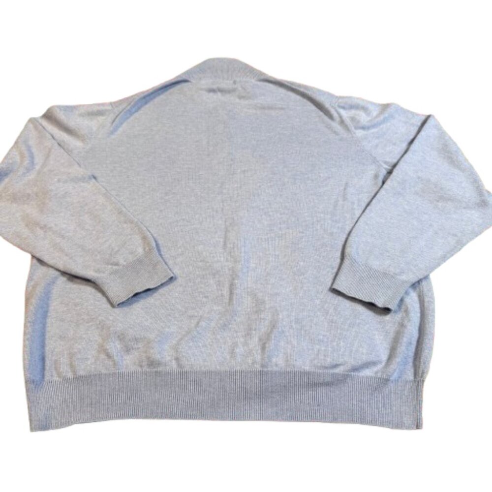 Vineyard Vines Light Blue Quarter Zip Quiet Luxury Preppy Men's Sweater (Size L) - Picture 3 of 13